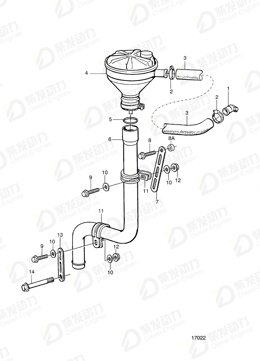 volvo penta Spacer sleeve 847150 Drawing volvo penta Spacer sleeve 847150 Drawing